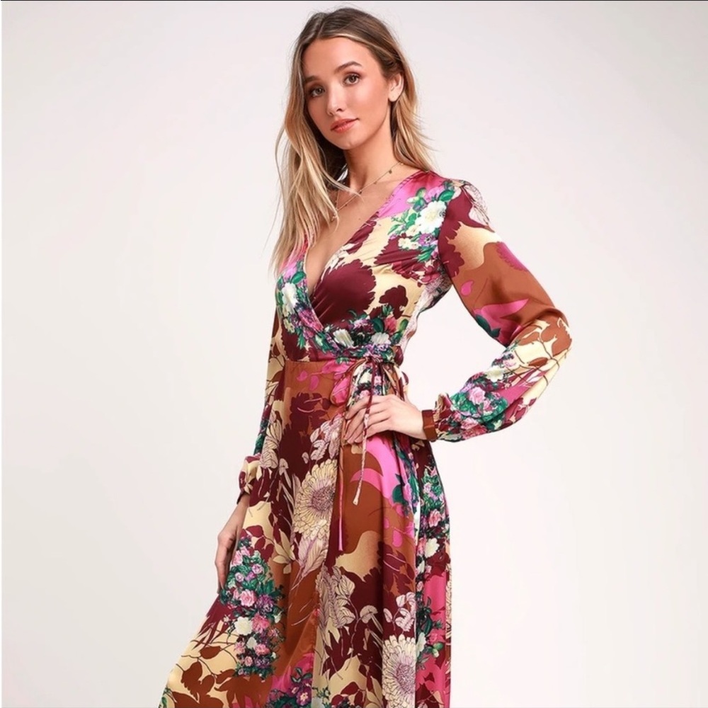 Lulu’s satin dress